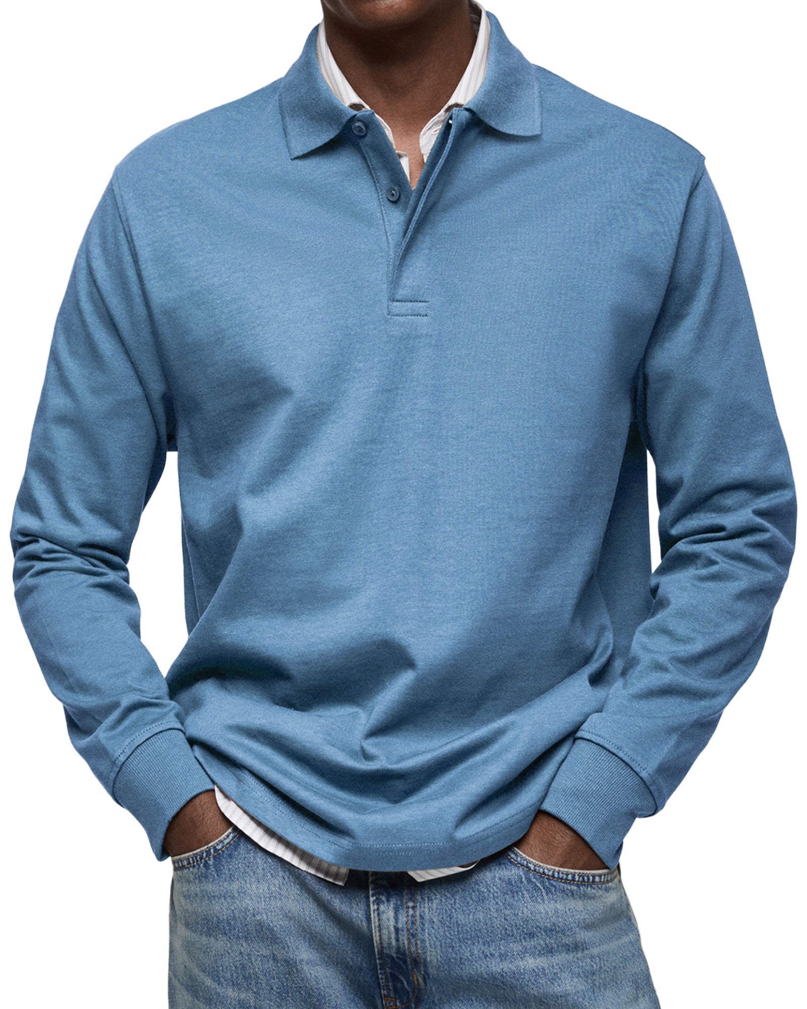 Gary | Classic Long Sleeve Polo Shirt