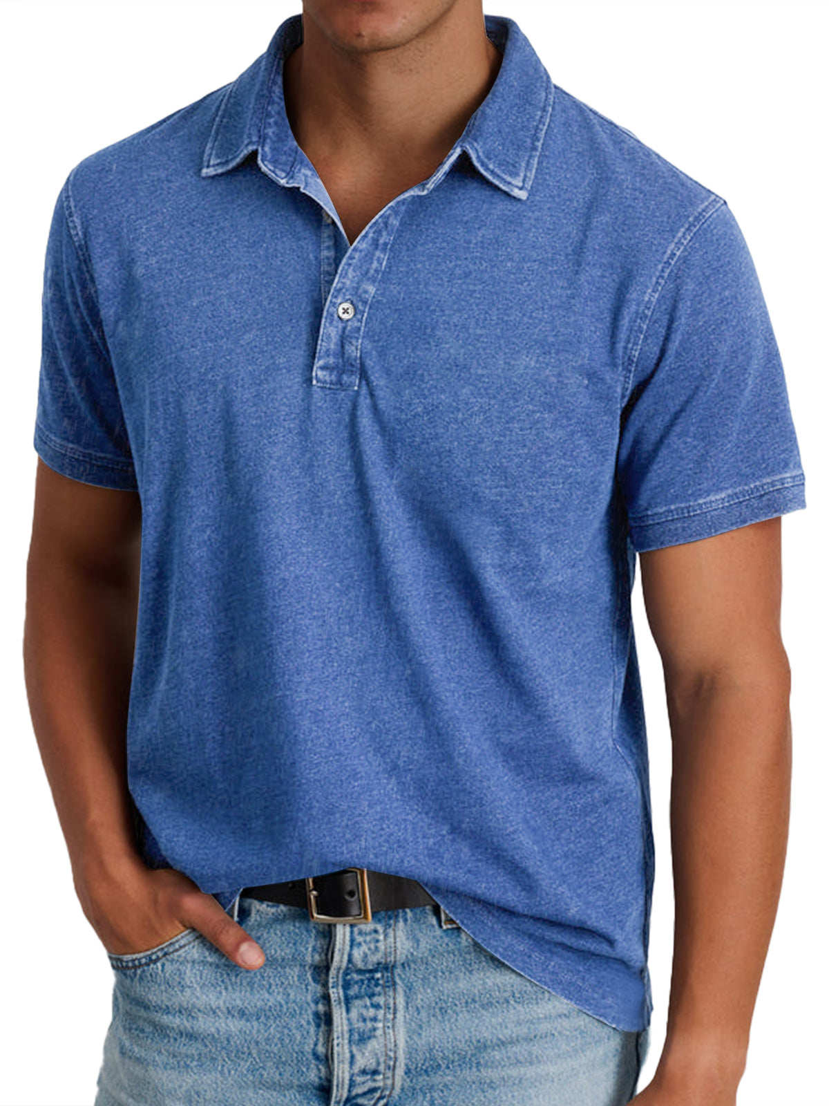 Morgan | Vintage-Washed Polo Shirt