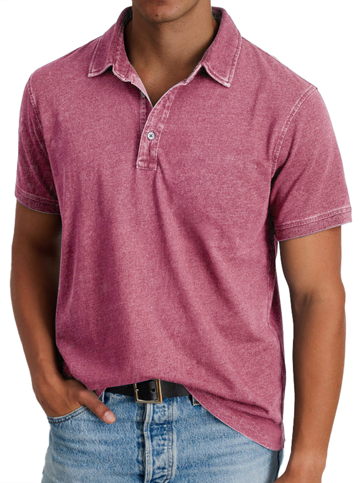 Morgan | Vintage-Washed Polo Shirt