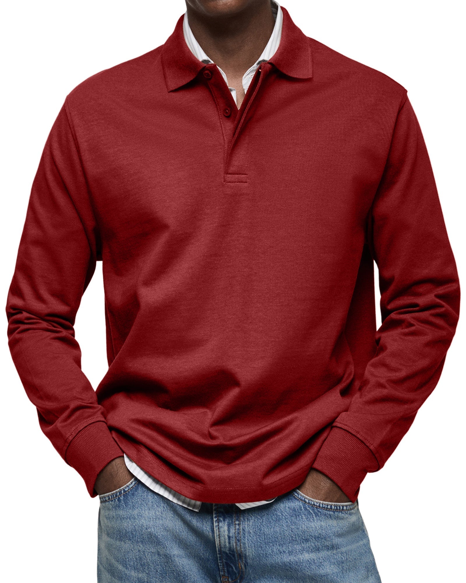 Gary | Classic Long Sleeve Polo Shirt