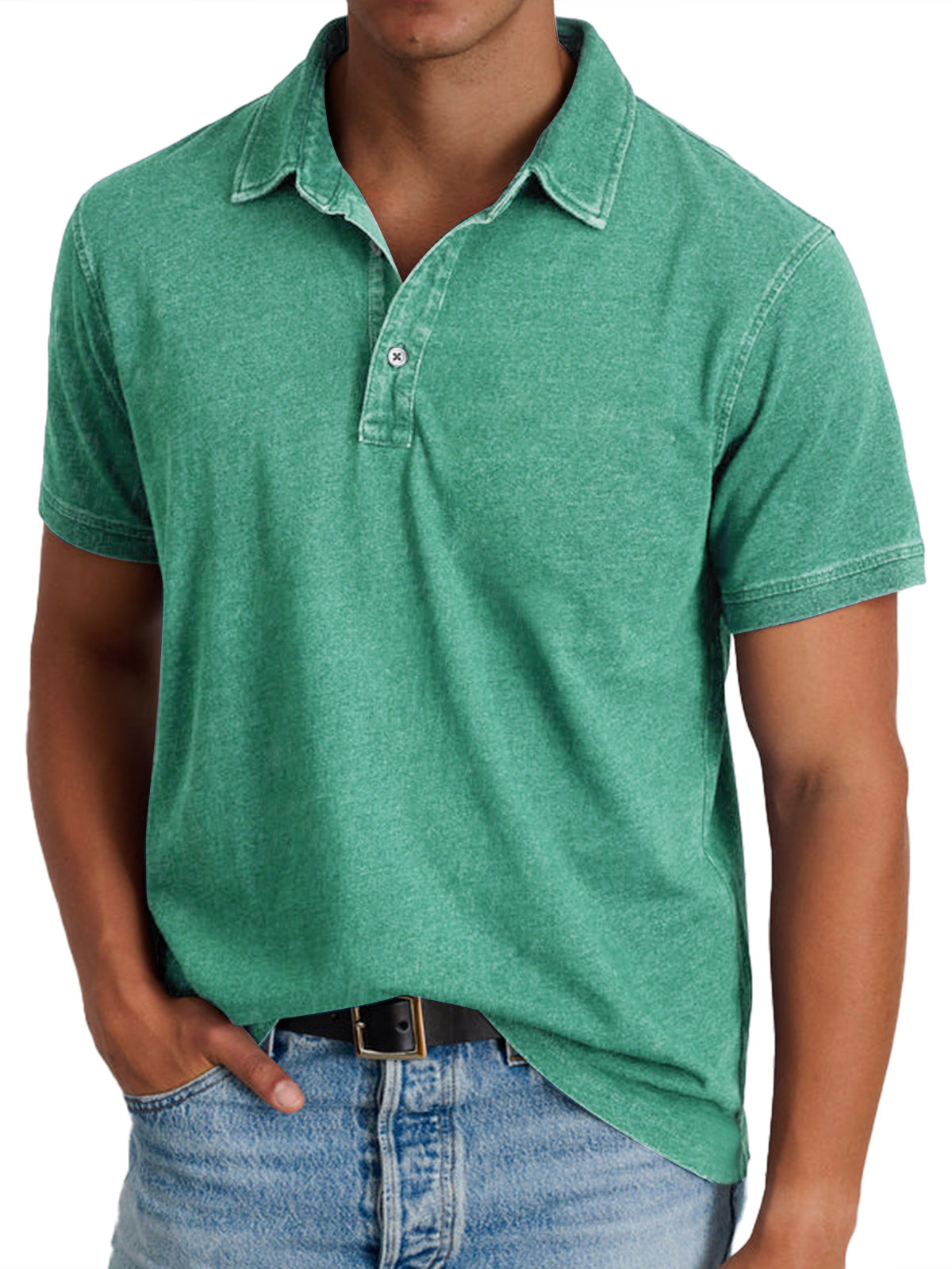 Morgan | Vintage-Washed Polo Shirt