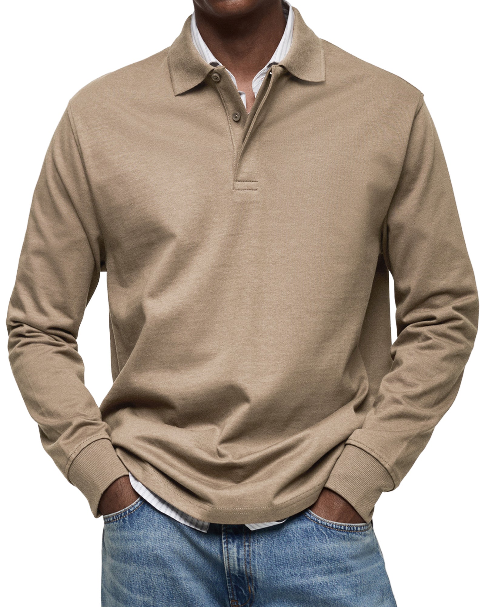 Gary | Classic Long Sleeve Polo Shirt