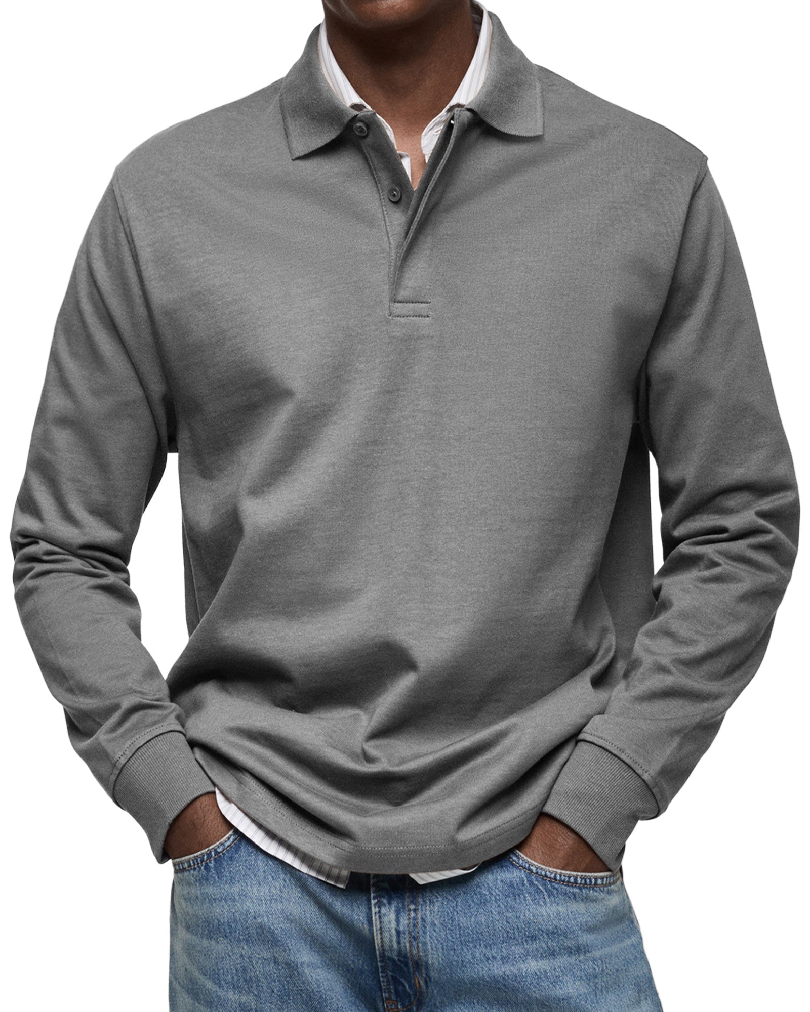Gary | Classic Long Sleeve Polo Shirt