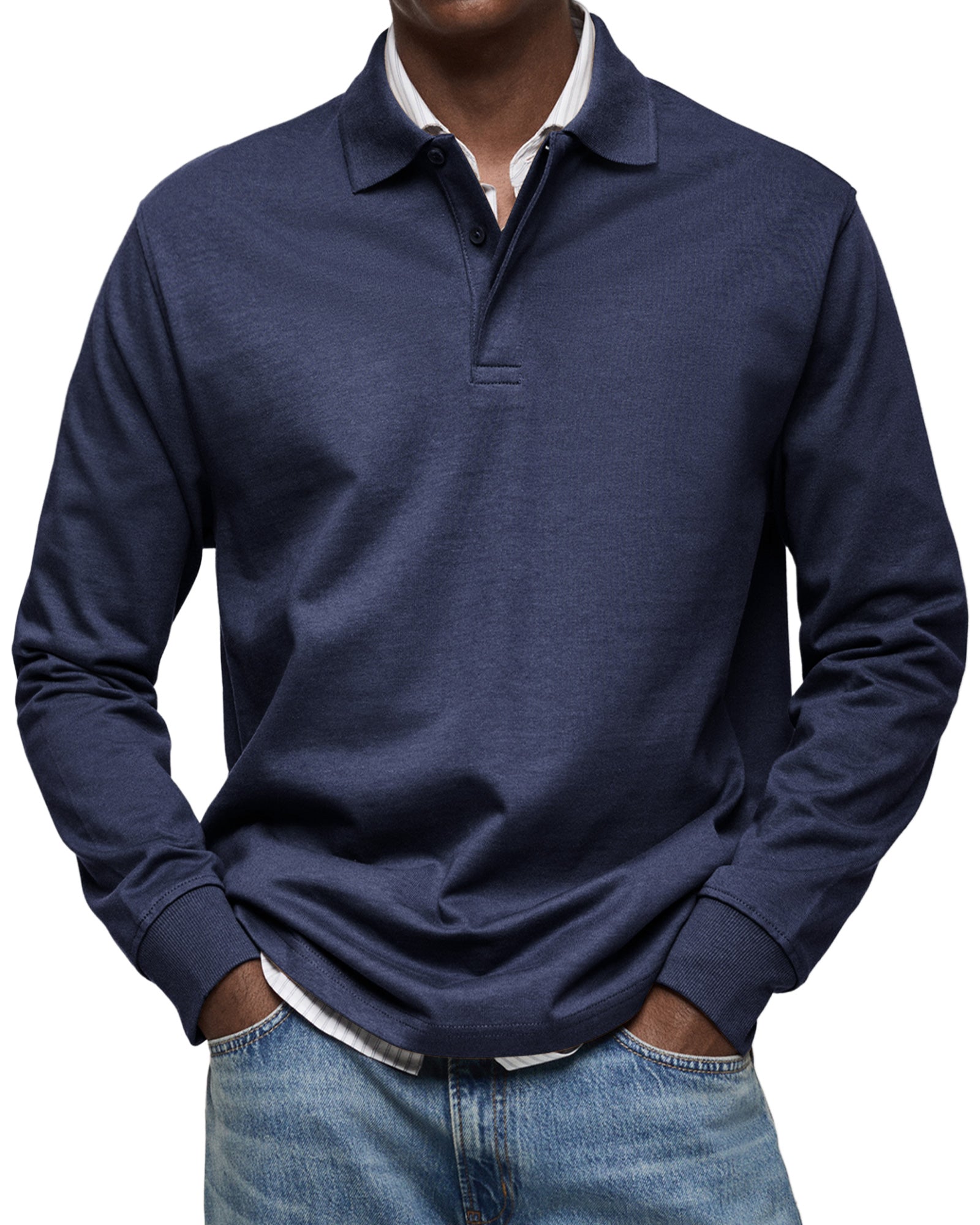 Gary | Classic Long Sleeve Polo Shirt