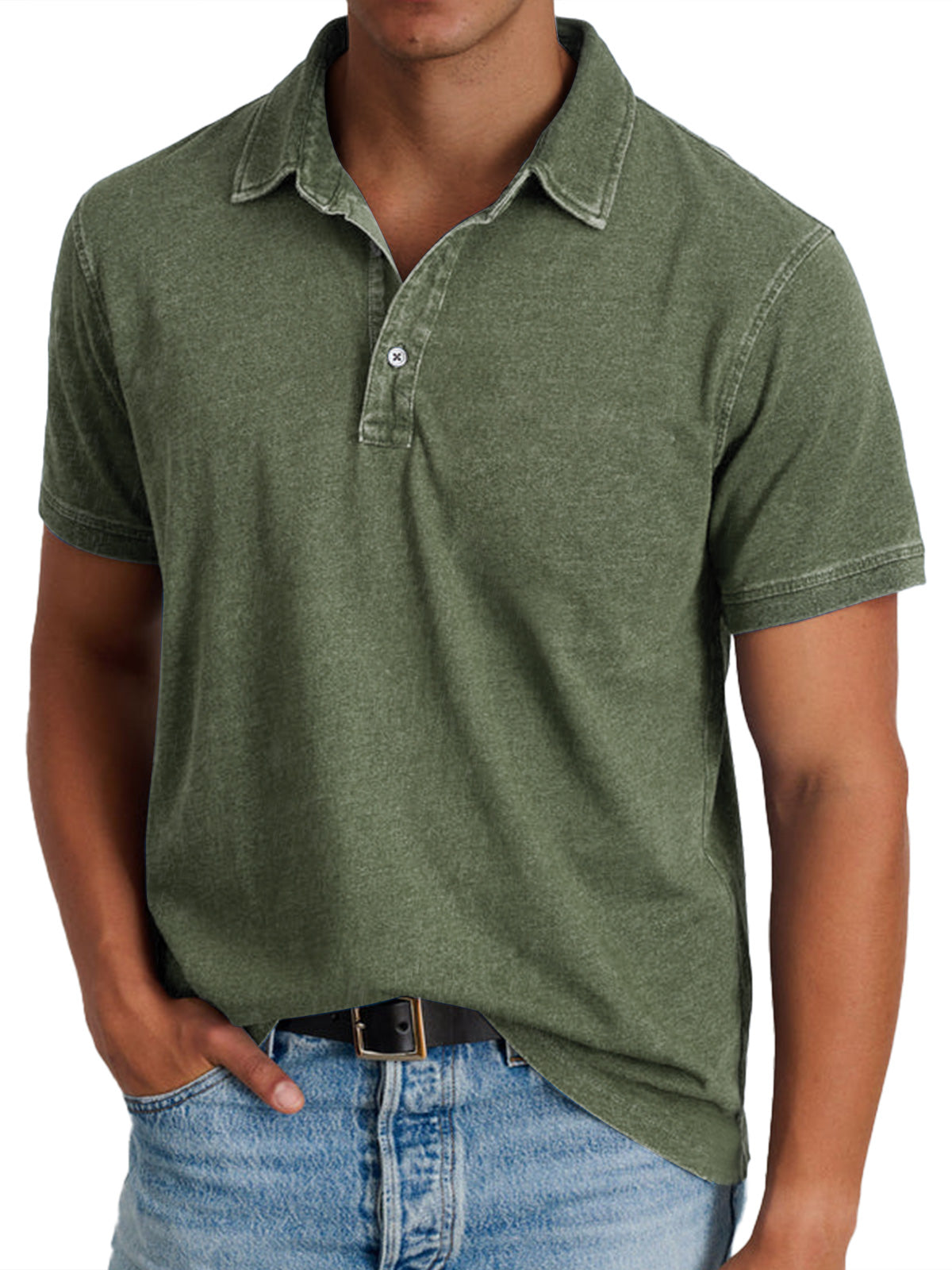 Morgan | Vintage-Washed Polo Shirt