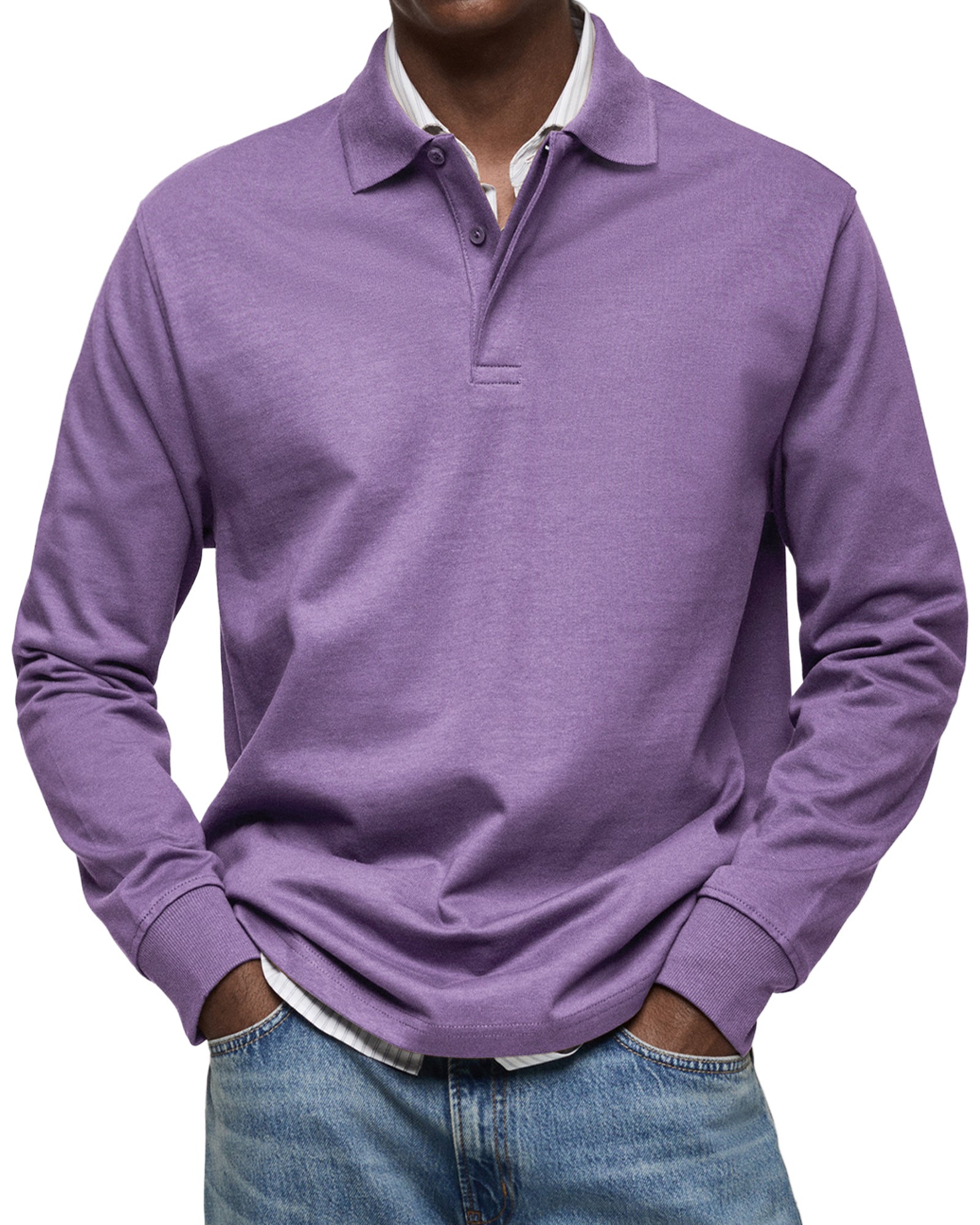 Gary | Classic Long Sleeve Polo Shirt