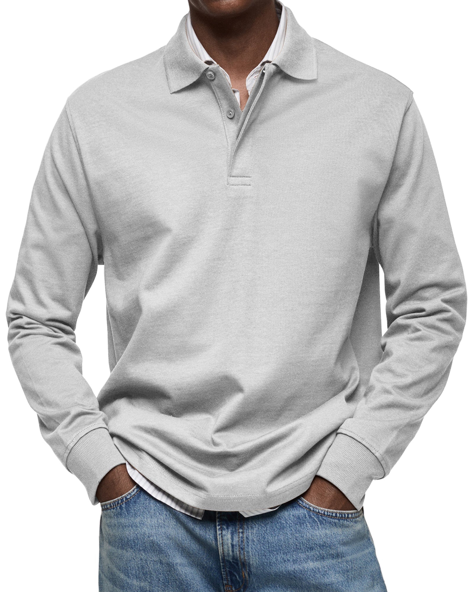 Gary | Classic Long Sleeve Polo Shirt