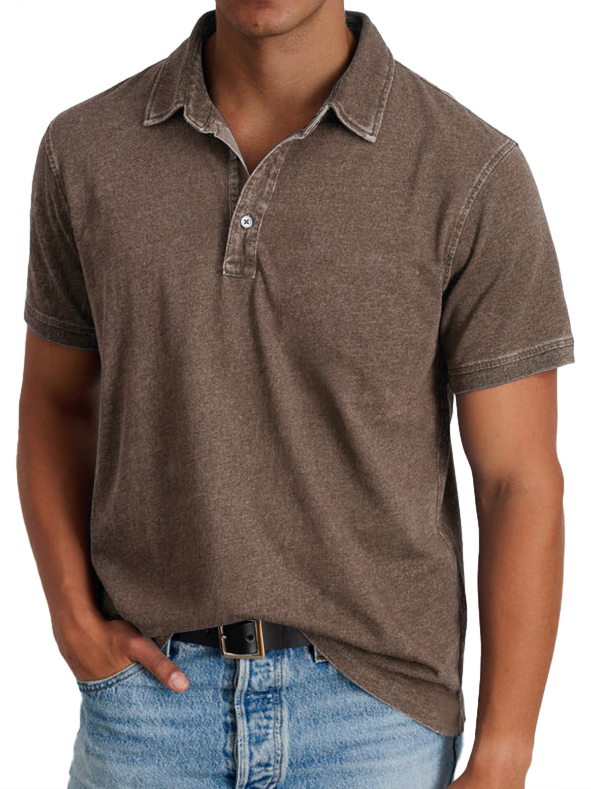 Morgan | Vintage-Washed Polo Shirt