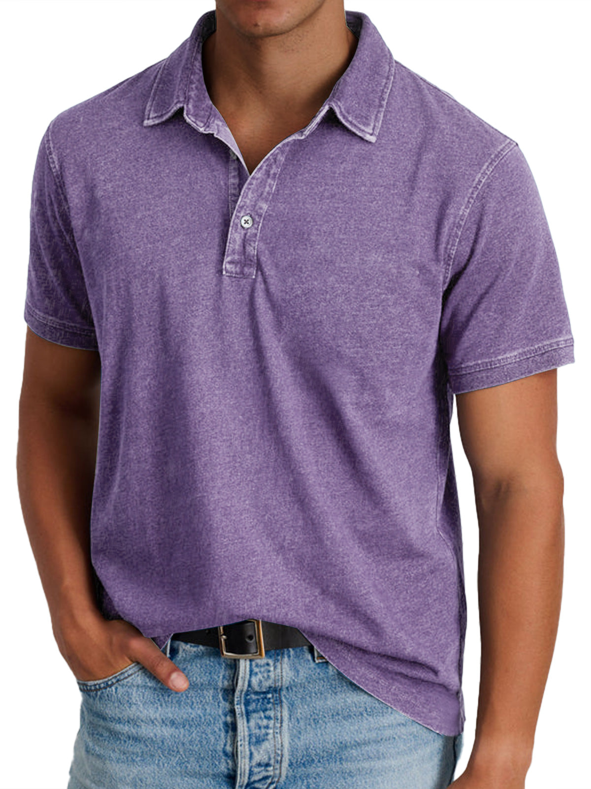Morgan | Vintage-Washed Polo Shirt