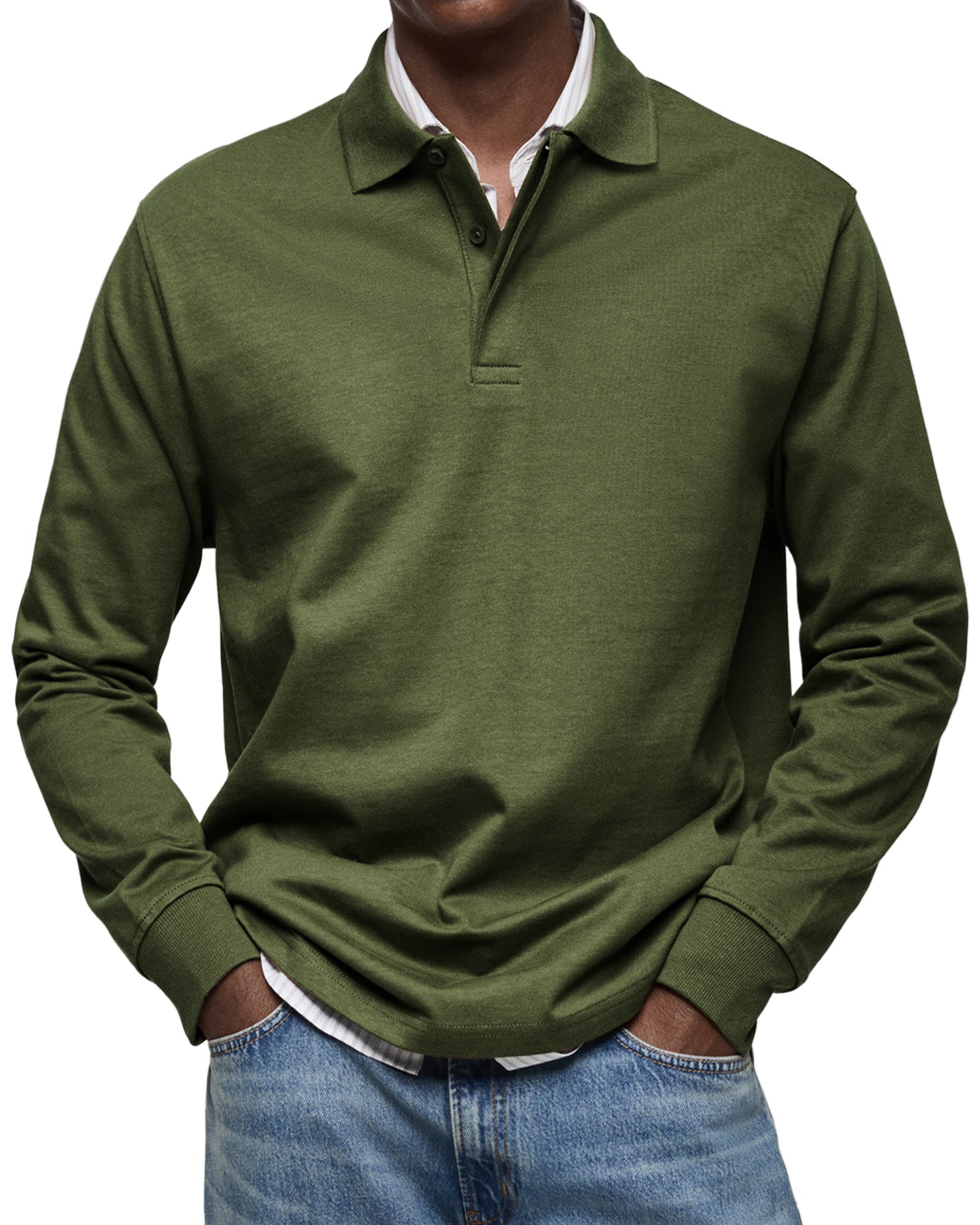 Gary | Classic Long Sleeve Polo Shirt