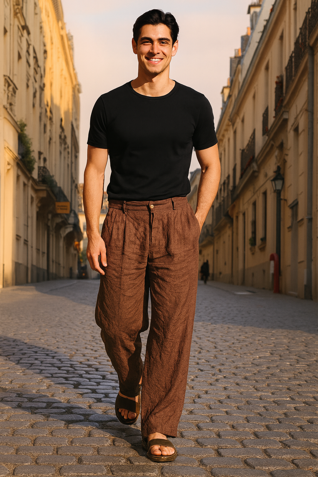 Dario | Wide-Leg Linen Pants