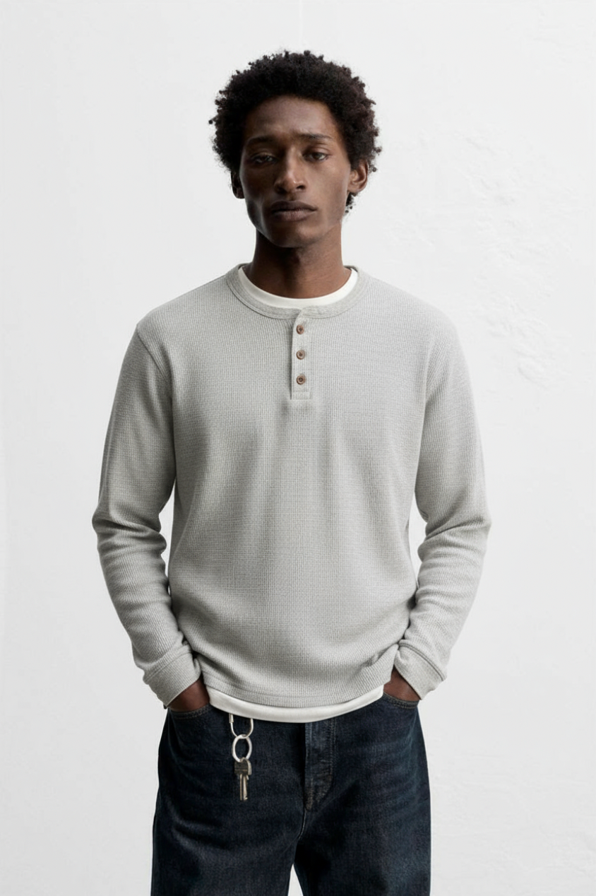 Matteo | Casual Long Sleeve Henley