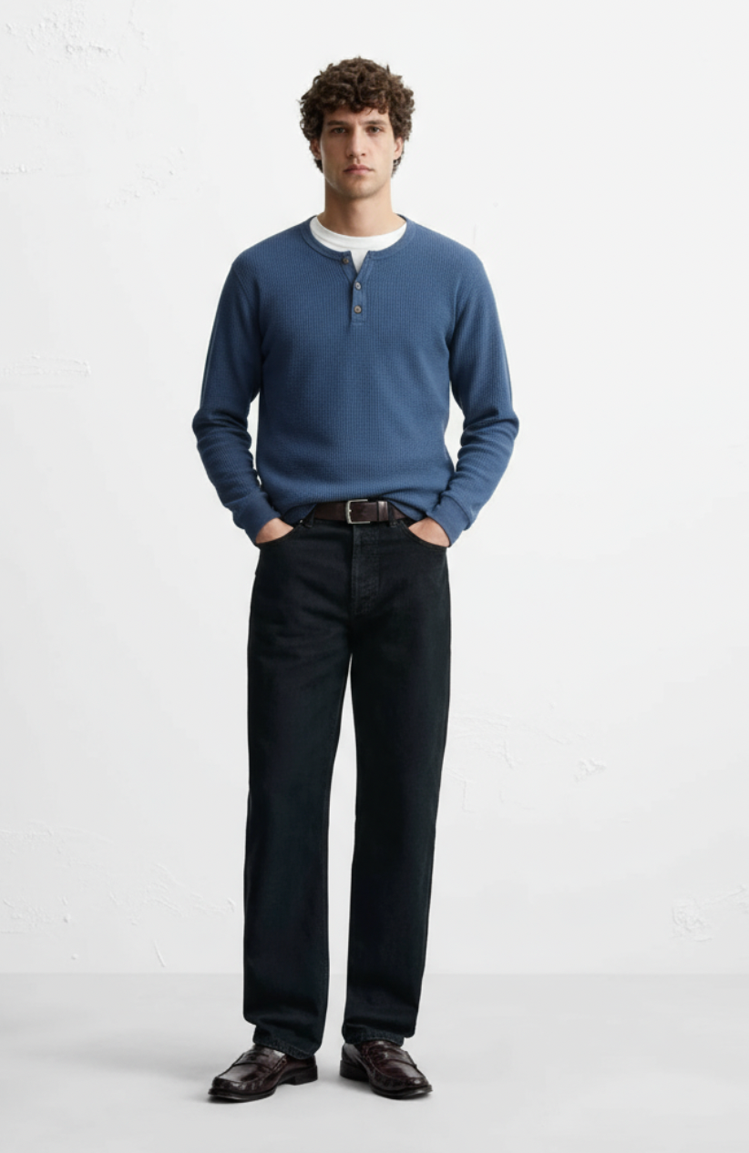 Matteo | Casual Long Sleeve Henley