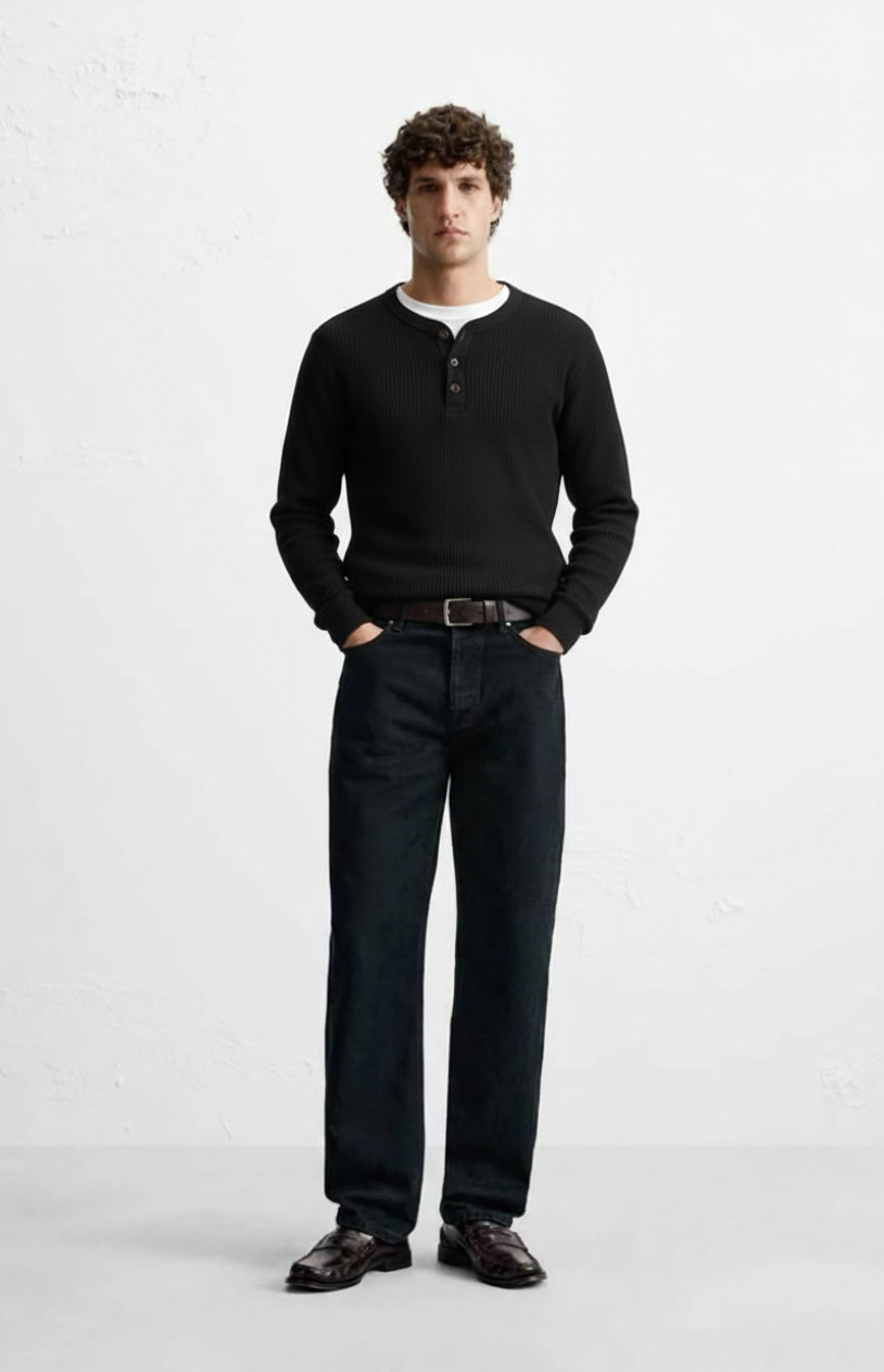 Matteo | Casual Long Sleeve Henley